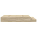 Cadru de pat cu depozitare Stejar Sonoma 226.5 x 140 x 31.5 cm - WALTI WALTI