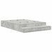 Cadru de pat cu depozitare Gri din beton 226.5 x 140 x 31.5 cm - WALTI WALTI