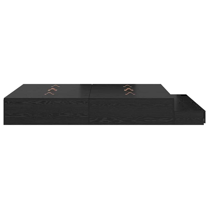 Cadru de pat cu depozitare Stejar negru 226.5 x 135 x 31.5 cm - WALTI WALTI