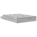 Cadru de pat cu depozitare sonoma gri 226.5 x 135 x 31.5 cm - WALTI WALTI