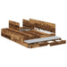 Cadru de pat cu depozitare Lemn vechi 226.5 x 135 x 31.5 cm - WALTI WALTI