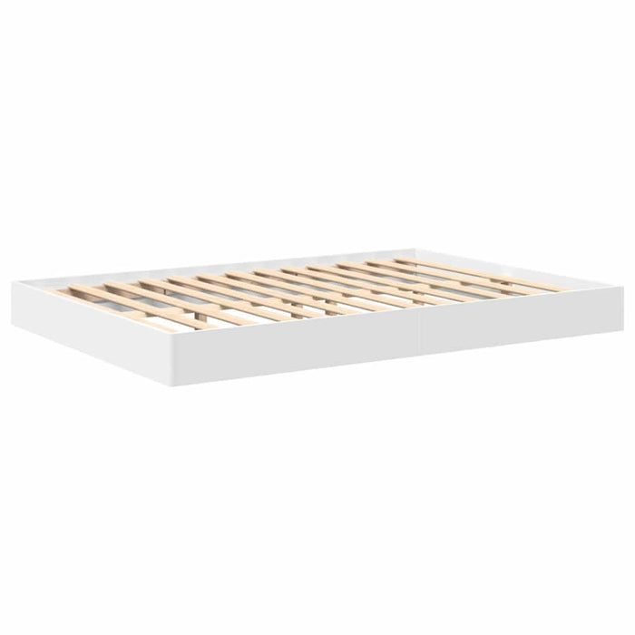 Pat bibliotecă cu headboard Alb 160 x 200 cm Lemn compozit - WALTI WALTI