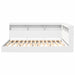 Pat bibliotecă cu headboard Alb 160 x 200 cm Lemn compozit - WALTI WALTI