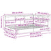 Pat bibliotecă Gri beton 160 x 200 cm Lemn compozit - WALTI WALTI