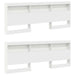 Pat bibliotecă cu headboard Alb 180 x 200 cm Lemn compozit - WALTI WALTI