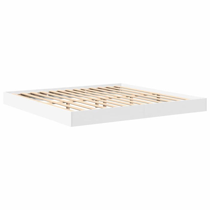 Pat bibliotecă cu headboard Alb 180 x 200 cm Lemn compozit - WALTI WALTI