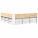 Pat bibliotecă cu headboard Alb 180 x 200 cm Lemn compozit - WALTI WALTI