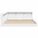 Pat bibliotecă cu headboard Alb 180 x 200 cm Lemn compozit - WALTI WALTI