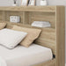 Pat bibliotecă cu raft Stejar sonoma 180 x 200 cm Lemn compozit - WALTI WALTI
