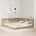Pat bibliotecă cu raft Stejar sonoma 180 x 200 cm Lemn compozit - WALTI WALTI