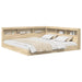 Pat bibliotecă cu raft Stejar sonoma 180 x 200 cm Lemn compozit - WALTI WALTI