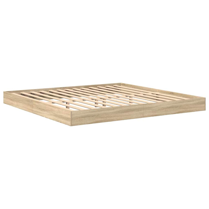 Pat bibliotecă cu raft Stejar sonoma 180 x 200 cm Lemn compozit - WALTI WALTI
