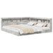 Pat bibliotecă Gri beton 180 x 200 cm Lemn compozit - WALTI WALTI
