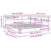Pat bibliotecă Gri beton 180 x 200 cm Lemn compozit - WALTI WALTI