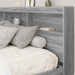 Pat bibliotecă sonoma gri 180 x 200 cm Lemn compozit - WALTI WALTI