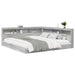 Pat bibliotecă sonoma gri 180 x 200 cm Lemn compozit - WALTI WALTI