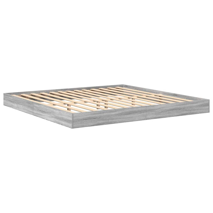 Pat bibliotecă sonoma gri 180 x 200 cm Lemn compozit - WALTI WALTI