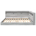 Pat bibliotecă sonoma gri 180 x 200 cm Lemn compozit - WALTI WALTI