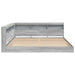 Pat bibliotecă sonoma gri 180 x 200 cm Lemn compozit - WALTI WALTI