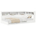 Pat bibliotecă cu headboard Alb 90 x 190 cm Lemn compozit - WALTI WALTI