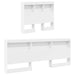 Pat bibliotecă cu headboard Alb 90 x 190 cm Lemn compozit - WALTI WALTI