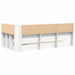 Pat bibliotecă cu headboard Alb 90 x 190 cm Lemn compozit - WALTI WALTI