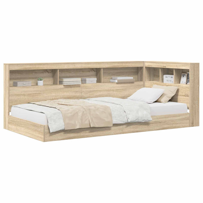 Pat bibliotecă Stejar Sonoma 75 x 190 cm Lemn compozit - WALTI WALTI