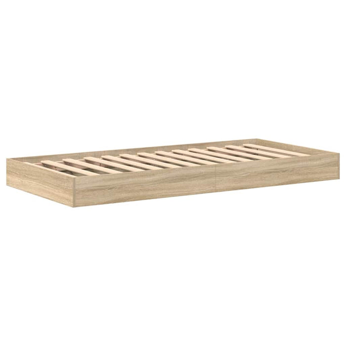 Pat bibliotecă Stejar Sonoma 75 x 190 cm Lemn compozit - WALTI WALTI