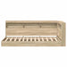 Pat bibliotecă Stejar Sonoma 75 x 190 cm Lemn compozit - WALTI WALTI