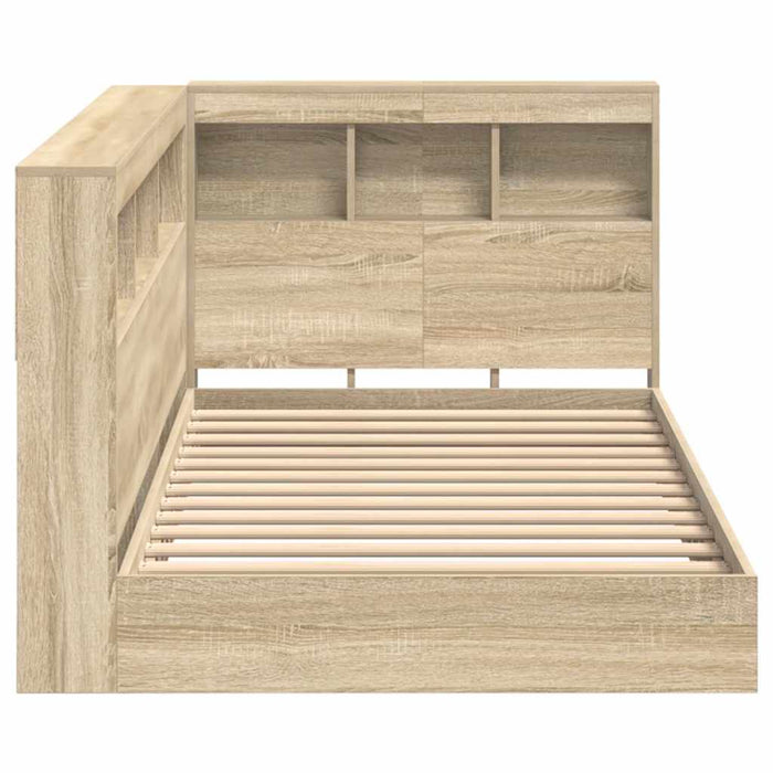Pat bibliotecă Stejar Sonoma 75 x 190 cm Lemn compozit - WALTI WALTI