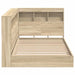 Pat bibliotecă Stejar Sonoma 75 x 190 cm Lemn compozit - WALTI WALTI