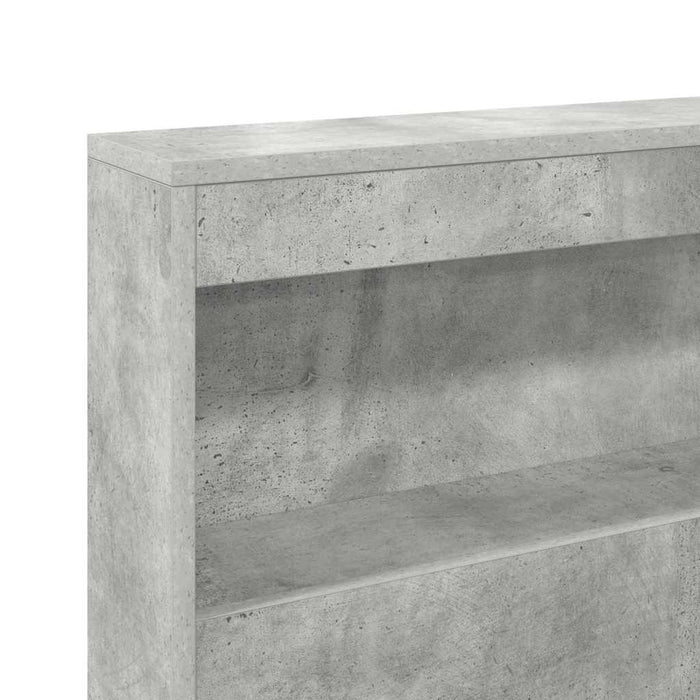 Pat bibliotecă Gri din beton 75 x 190 cm Lemn compozit - WALTI WALTI