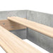 Pat bibliotecă Gri din beton 75 x 190 cm Lemn compozit - WALTI WALTI