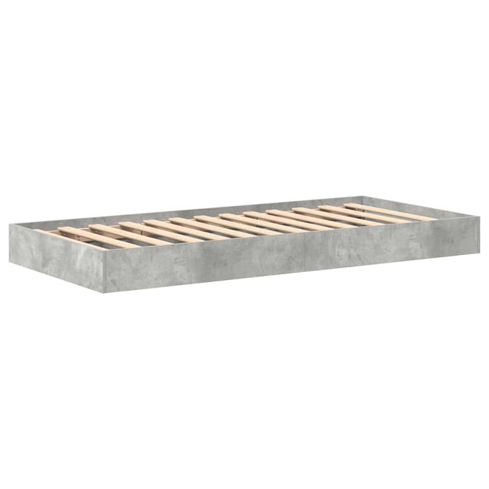Pat bibliotecă Gri din beton 75 x 190 cm Lemn compozit - WALTI WALTI