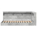 Pat bibliotecă Gri din beton 75 x 190 cm Lemn compozit - WALTI WALTI