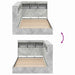 Pat bibliotecă Gri din beton 75 x 190 cm Lemn compozit - WALTI WALTI