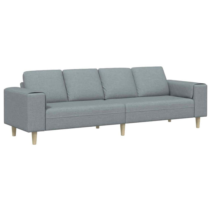 Set de canapea Gri deschis țesătură - WALTI WALTI