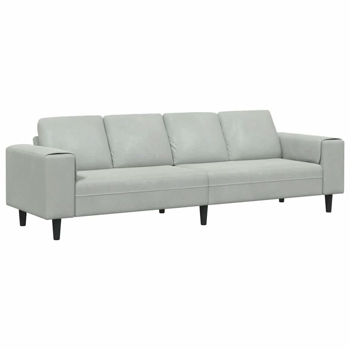 Set de canapea Gri deschis Catifea - WALTI WALTI