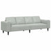 Set de canapea Gri deschis Catifea - WALTI WALTI