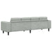 Set de canapea Gri deschis Catifea - WALTI WALTI