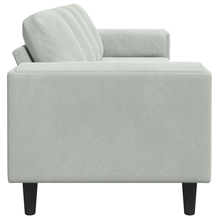 Set de canapea Gri deschis Catifea - WALTI WALTI