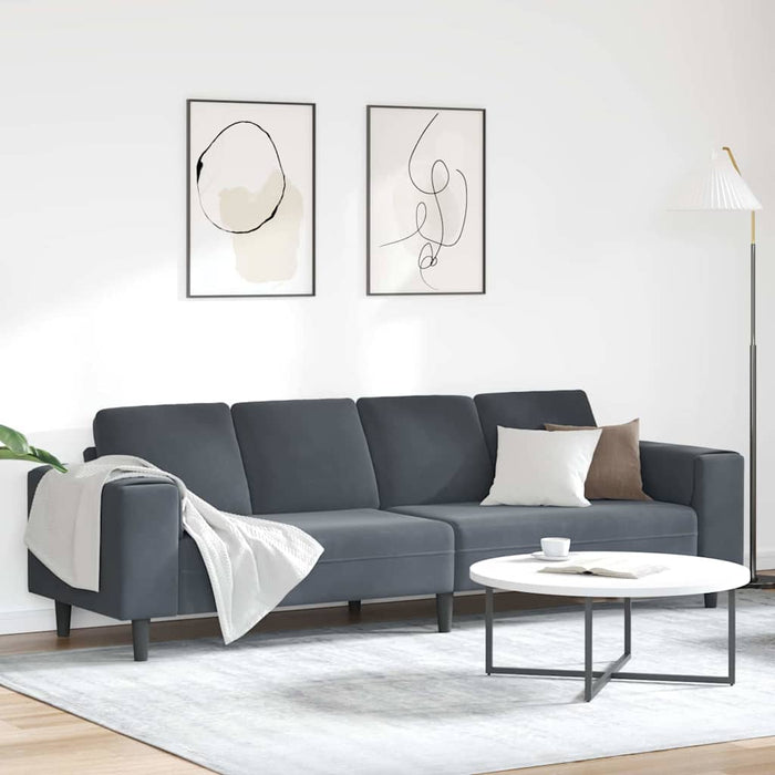 Set de canapea Gri închis Catifea - WALTI WALTI