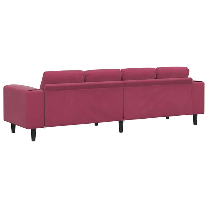Set de canapea bordo Catifea - WALTI WALTI