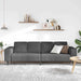 Sofa din material textil cu pernă Gri închis Țesătură de catifea - WALTI WALTI