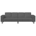 Sofa din material textil cu pernă Gri închis Țesătură de catifea - WALTI WALTI