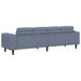 Sofa din material textil cu pernă albastru 208 cm Țesătură de catifea - WALTI WALTI