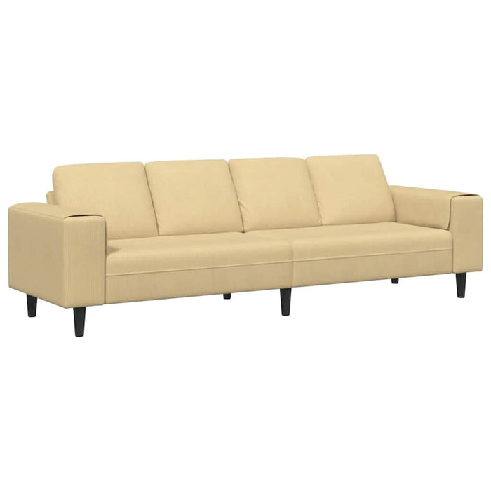 Sofa din material textil Gri Verde 208 cm Țesătură de catifea - WALTI WALTI
