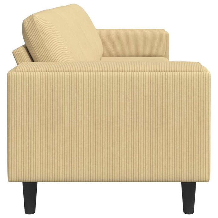 Sofa din material textil Gri Verde 208 cm Țesătură de catifea - WALTI WALTI
