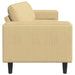 Sofa din material textil Gri Verde 208 cm Țesătură de catifea - WALTI WALTI