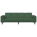 Canapea Verde închis 250 x 77 x 76 cm Țesătură din corduroy - WALTI WALTI